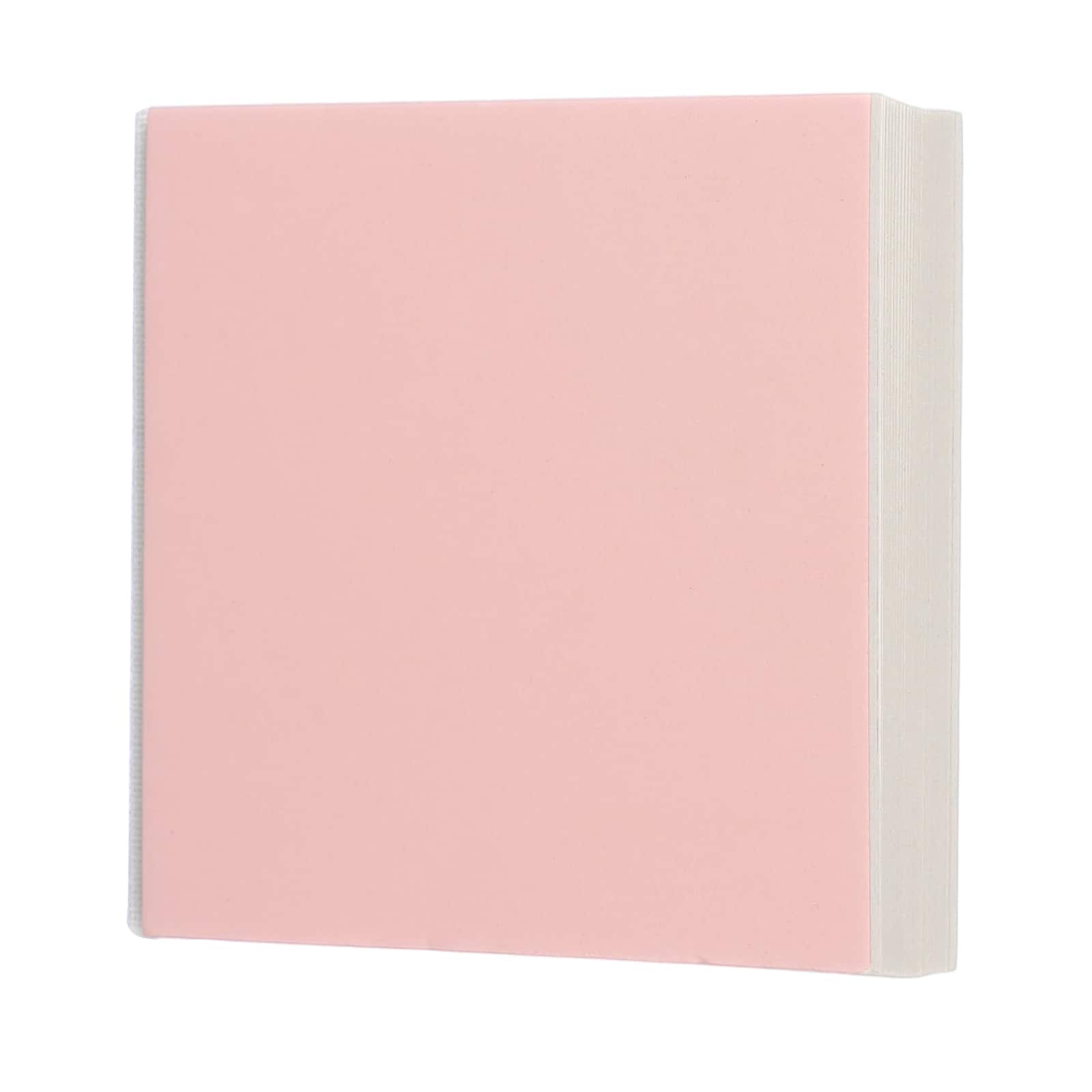 Unique Bargains - 3.2x3.2 Inch Hardcover Pocket Watercolor Sketchbook, 50/100pg 230GSM Blank Travel Journal for Drawing & Painting - Pink