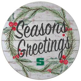 Jardine - Slippery Rock Pride 20'' x 20'' Season's Greetings Circle - White
