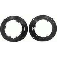 Metra - Speaker Adapter Plate for Select AUDI 2017-2023 Vehicles (2-Pack) - Black - Front_Zoom