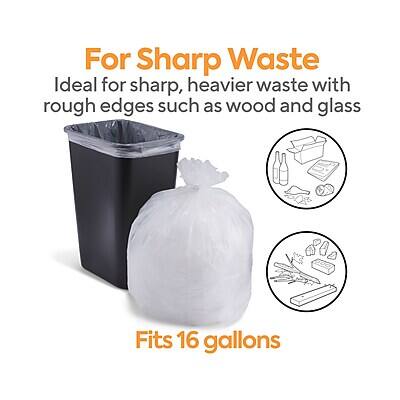 For Sharp Waste  
Ideal for sharp, heavier waste with rough edges such as wood and glass  
Fits 16 gallons