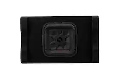 Front. KICKER - Solo-Baric L7T 10" Single-Voice-Coil 2-ohm Down Firing Enclosure Subwoofer - Black.