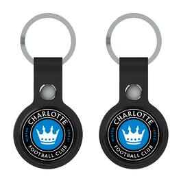Keyscaper - Charlotte FC Charlotte FC Two-Pack Insignia AirTag Holders - No Size - Black