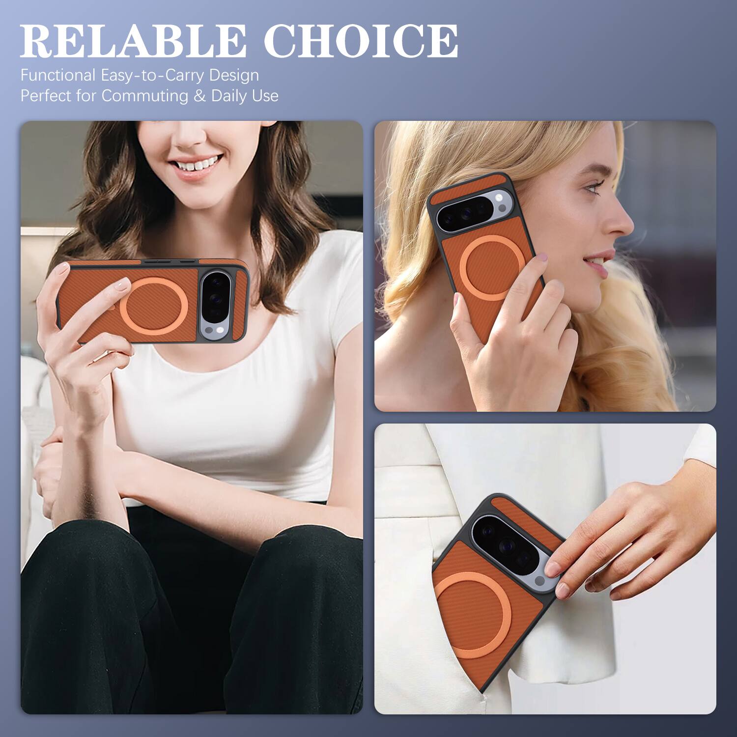 RELIABLE CHOICE  
Functional Easy-to-Carry Design  
Perfect for Commuting & Daily Use