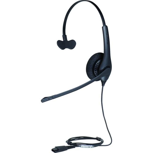 Jabra - BIZ 1500 Headset - Mono - Quick Disconnect - Wired - 300 Ohm - 20 Hz to 4.50 kHz - Over-the-head - Monaural - Red price history on PriceWatchPro