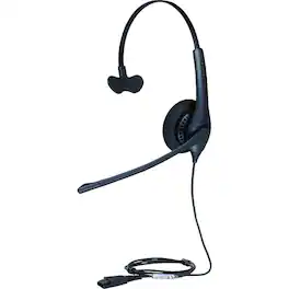 Jabra - BIZ 1500 Headset - Mono - Quick Disconnect - Wired - 300 Ohm - 20 Hz to 4.50 kHz - Over-the-head - Monaural - Red