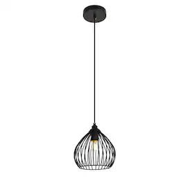 Living District - Sayer Collection Pendant D7.9 H8.9 Lt:1 Finish - Black