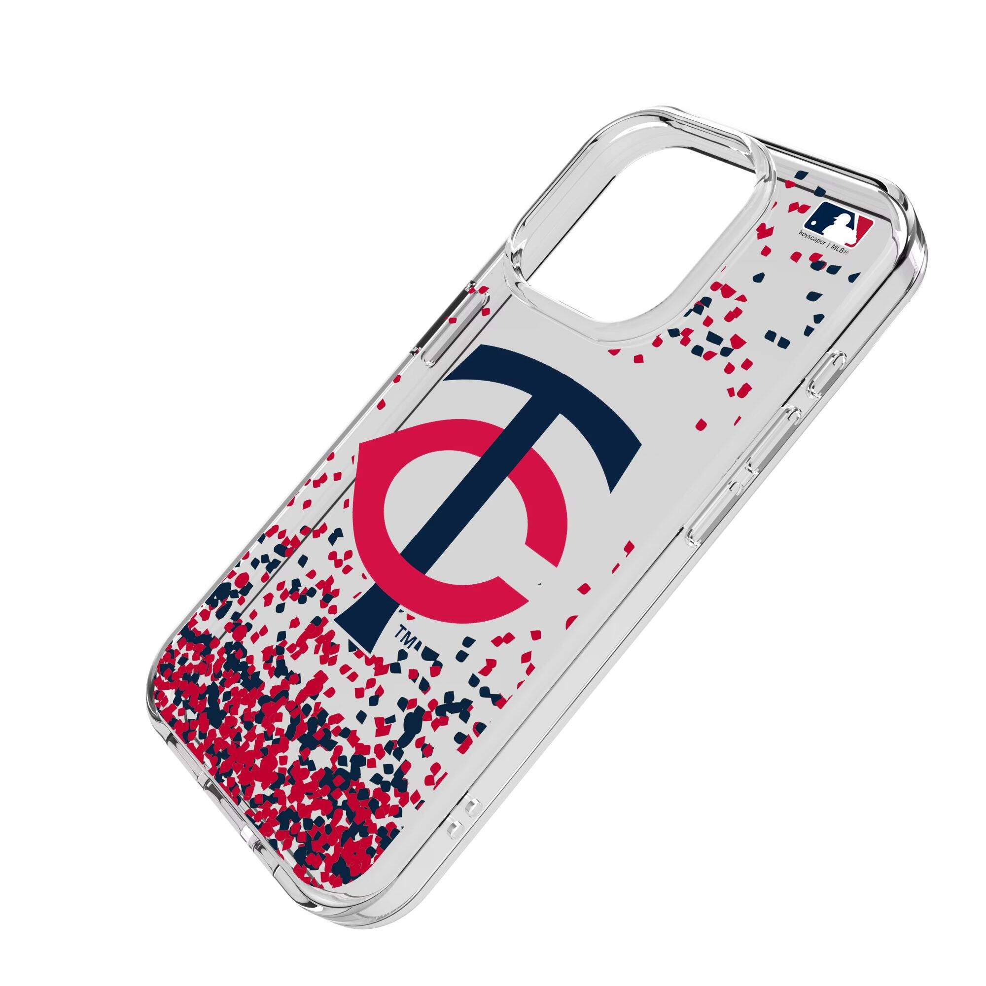 Alt View 1. Keyscaper - iPhone Confetti Design Clear Case - 14 - Multicolor.