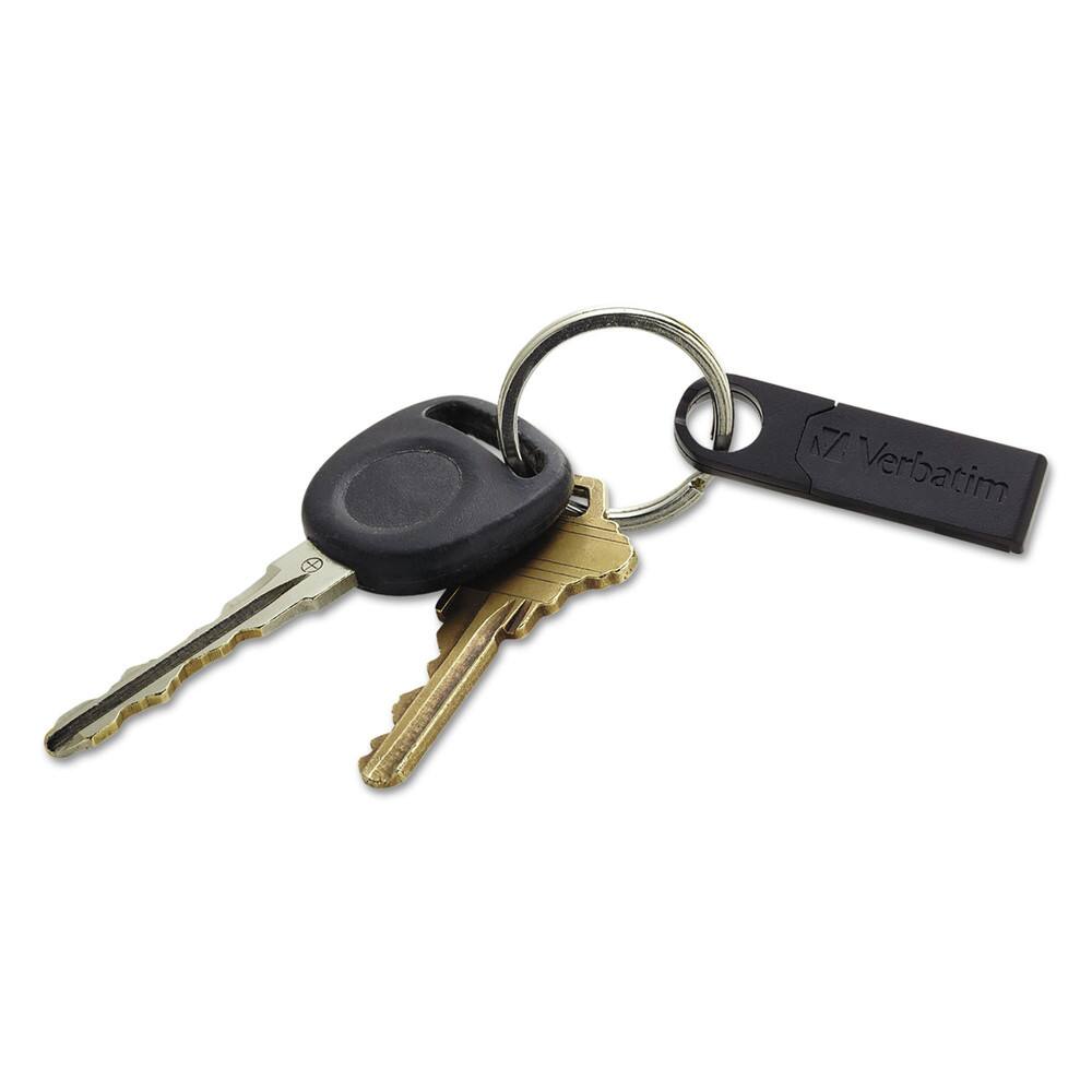 Angle. Verbatim - Verbatim 97764 Store 'n' Go 16 GB Micro USB Drive Plus - Black - Black.