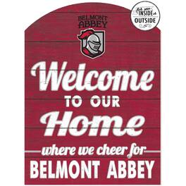 Jardine - Belmont Abbey Crusaders 16'' x 22'' Indoor/Outdoor Marquee Sign - Red