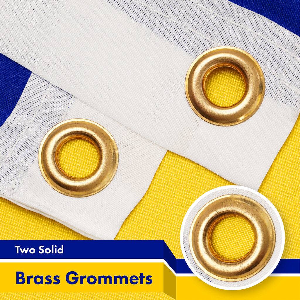Two Solid Brass Grommets