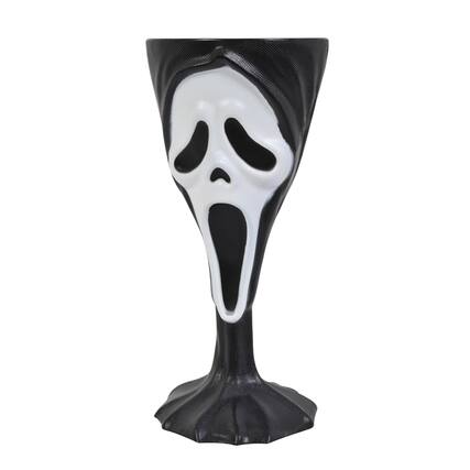Front. Funworld - Scream Ghost Face Drinking Goblet - Black.