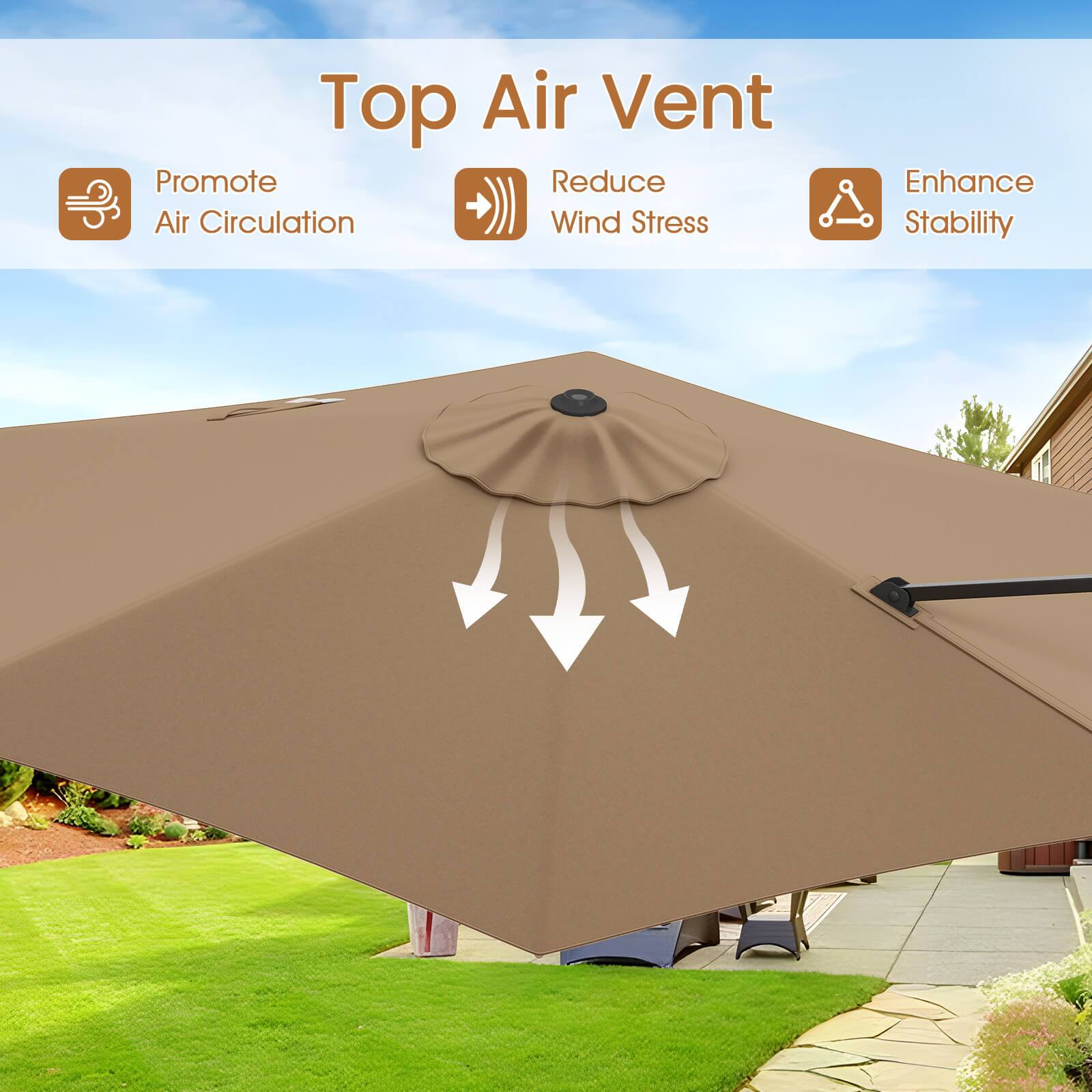Top Air Vent

- Promote Air Circulation
- Reduce Wind Stress
- Enhance Stability
