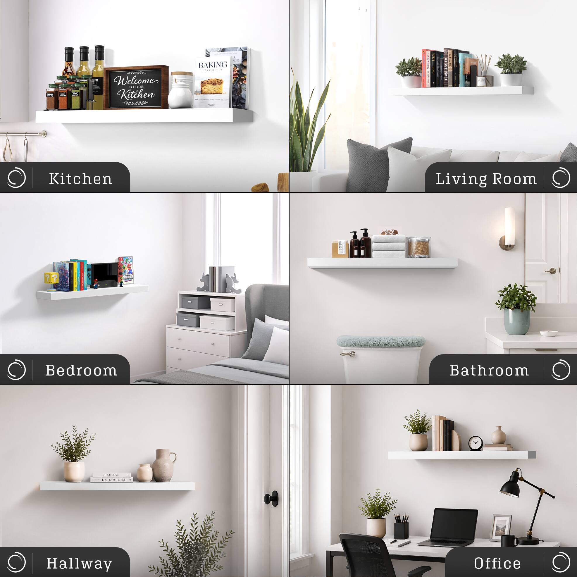 RECO Welcome TO xx Kitchen  
LL BAKING ENVORIDES  
Kitchen  
Living Room  
Bedroom  
Bathroom  
Hallway  
Office