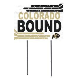 Jardine - Colorado Buffaloes 18'' x 24'' Bound Yard Sign - White