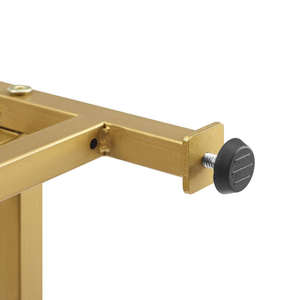 Alt View 6. Crosley Furniture - Helena Etagere Bookcase - Gold.