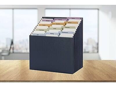 Alt View 4. Smead -  Secure Stadium File, Letter Size, 12-Pocket, Navy Blue  - Navy Blue.