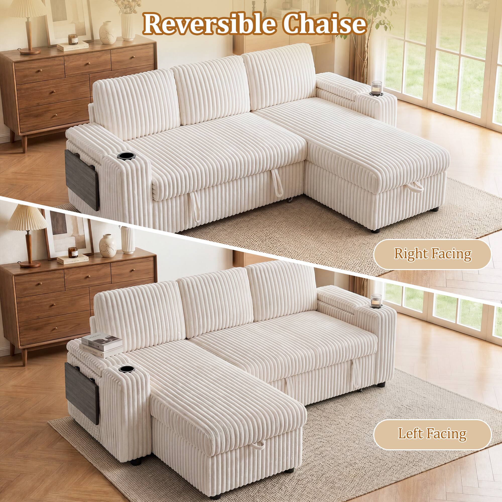 Reversible Chaise

Right Facing

Left Facing