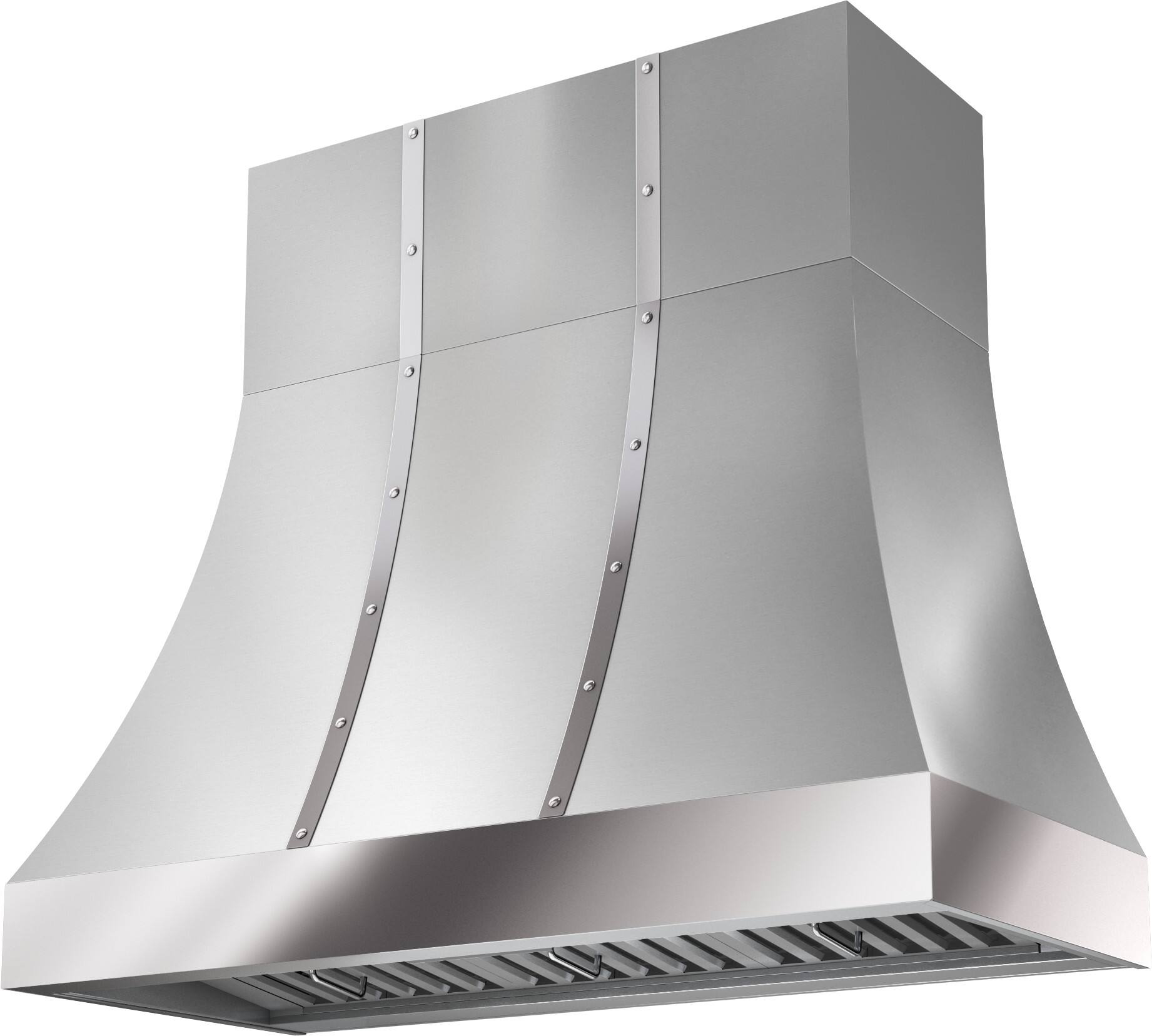 Angle. Zephyr - Duct Cover Extension for Zephyr Alto CHAL48ASX - Stainless Steel.