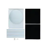 Zephyr - Recirculating Kit for BVE-C Range Hood - Stainless Steel/Glass - Front_Zoom