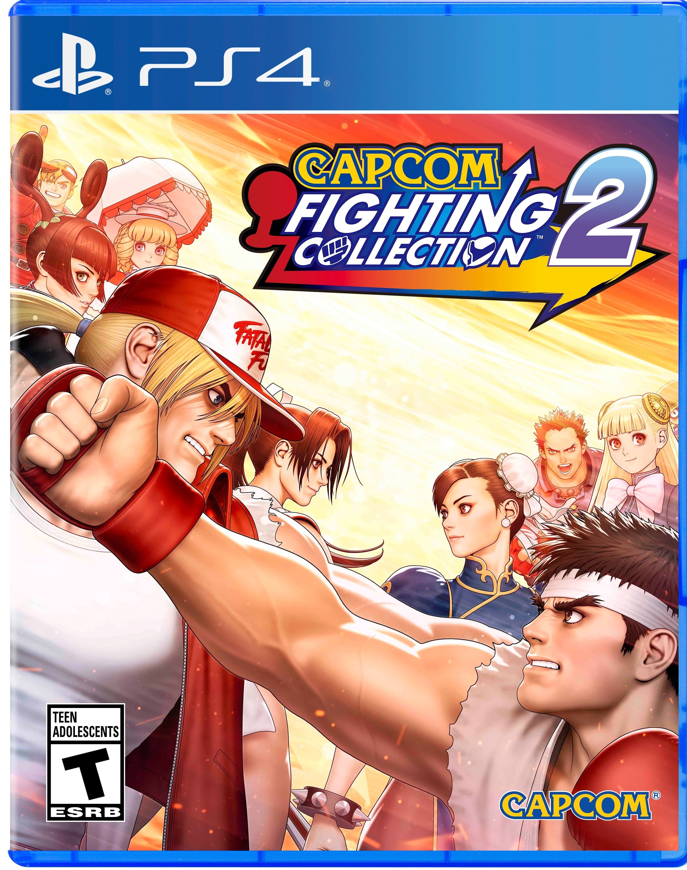 PS4 CAPCOM FIGHTING 2 COLLECTION FATAL TEEN ADOLESCENTS T ESRB CAPCOM