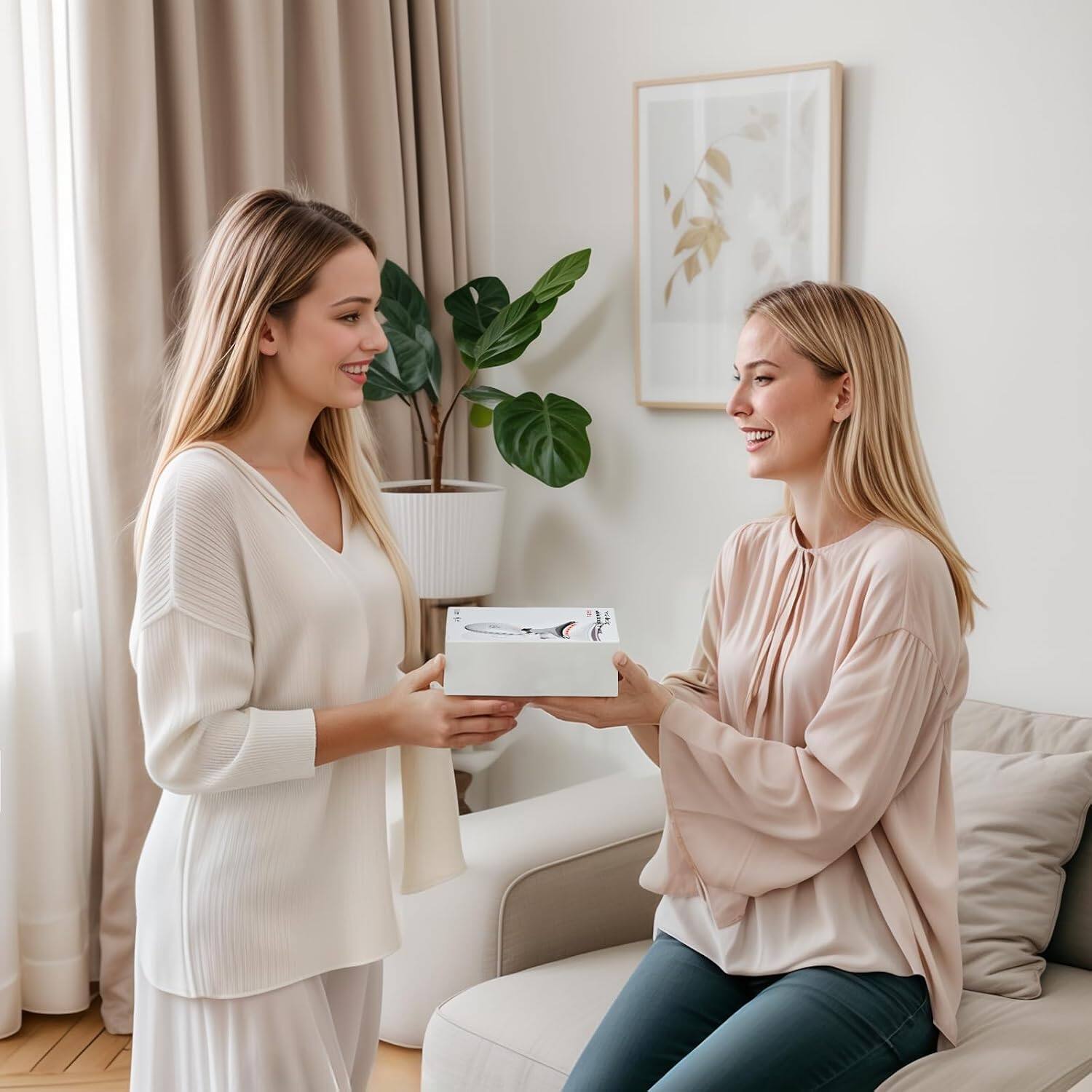 Alt View 5. Luckbyte - Electric and Neck Skin Care Tool, Heated LED Beauty Massager for Daily Routine, White - White.