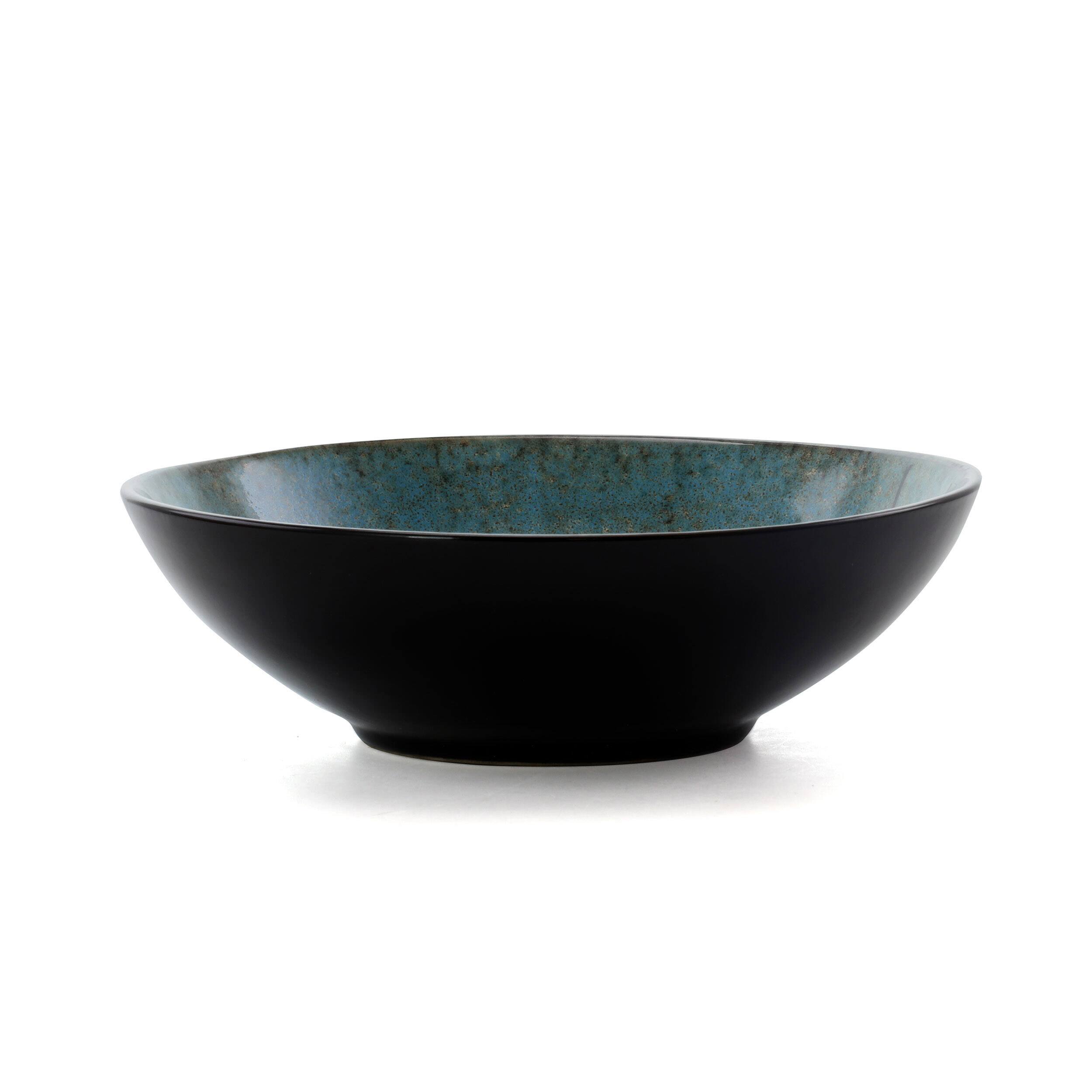 Alt View 5. Elama - Elama Floral Accents 16 Piece Dinnerware Set in Blue - Blue.
