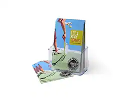 Staples - Brochure Holder, 5.5" x 8.5" Plastic - Clear