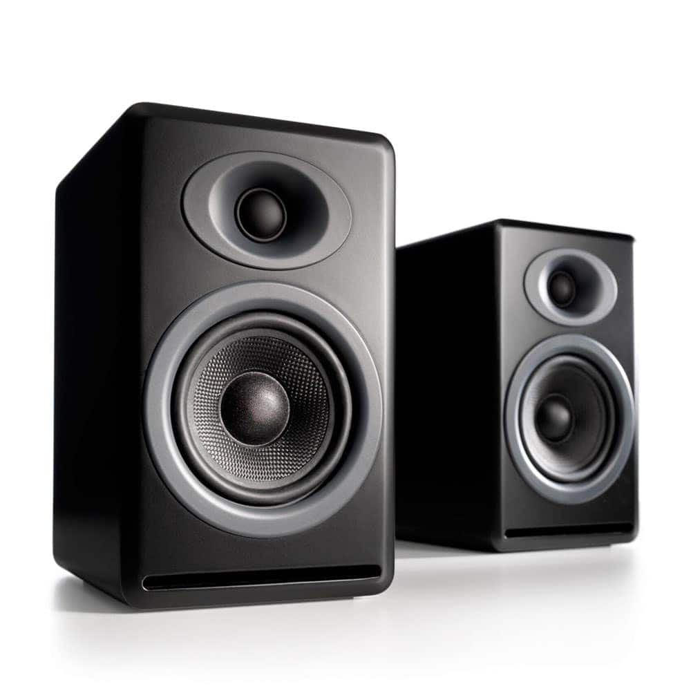 Front. Audioengine - P4 Passive Speakers - Black.