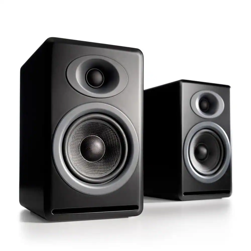 Front. Audioengine - P4 Passive Speakers - Black.
