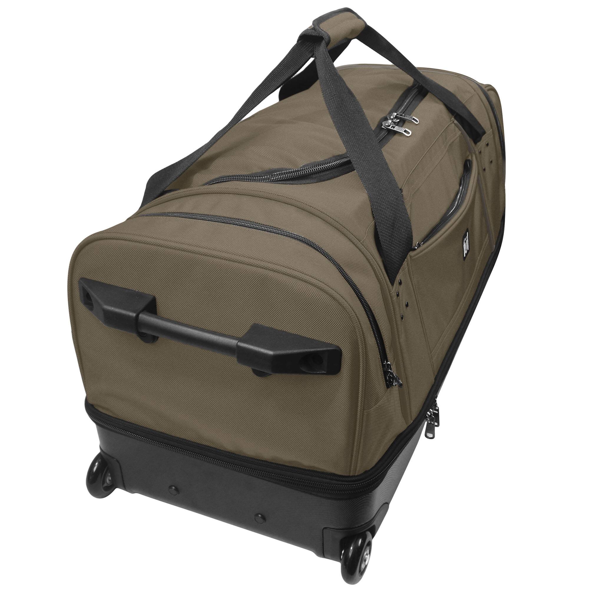 Alt View 1. Ful - Workhorse 30" Split Level Rolling Duffle Bag - KHAKI.