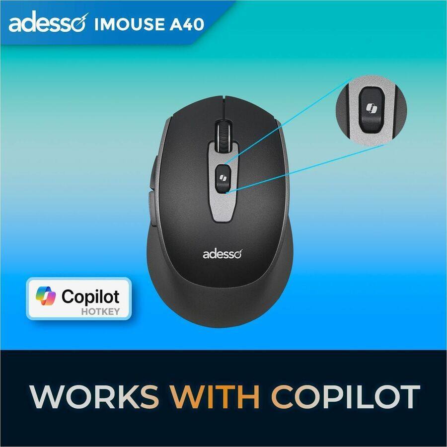 adesso IMOUSE A40  
adesso Copilot HOTKEY  
WORKS WITH COPILOT
