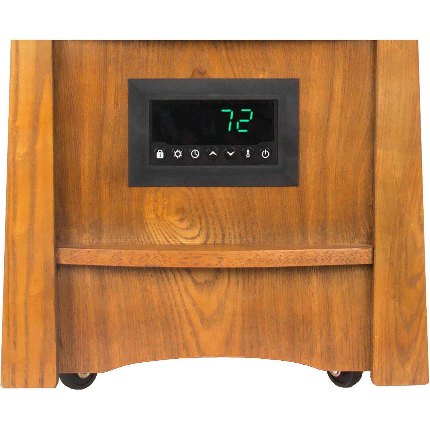 Alt View Zoom 22. Lifesmart - 8 Element Infrared Heater Wood Cabinet - Dark Oak.