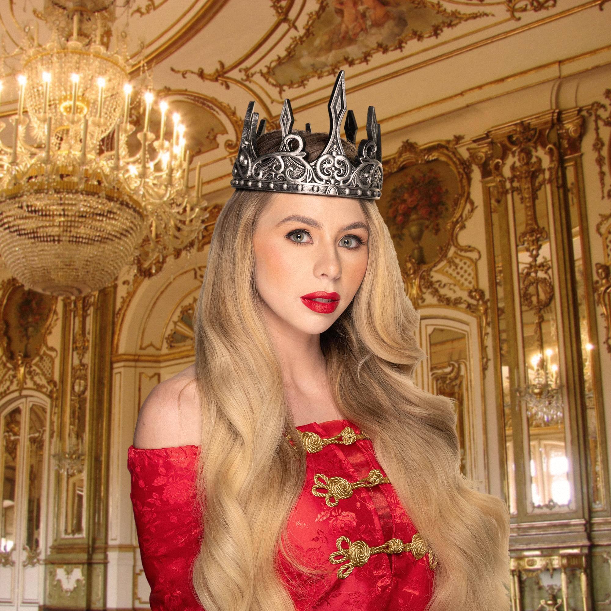 Alt View 10. Underwraps - Queen's Silver Crown Foam Adult Costume Accessory - Silver.