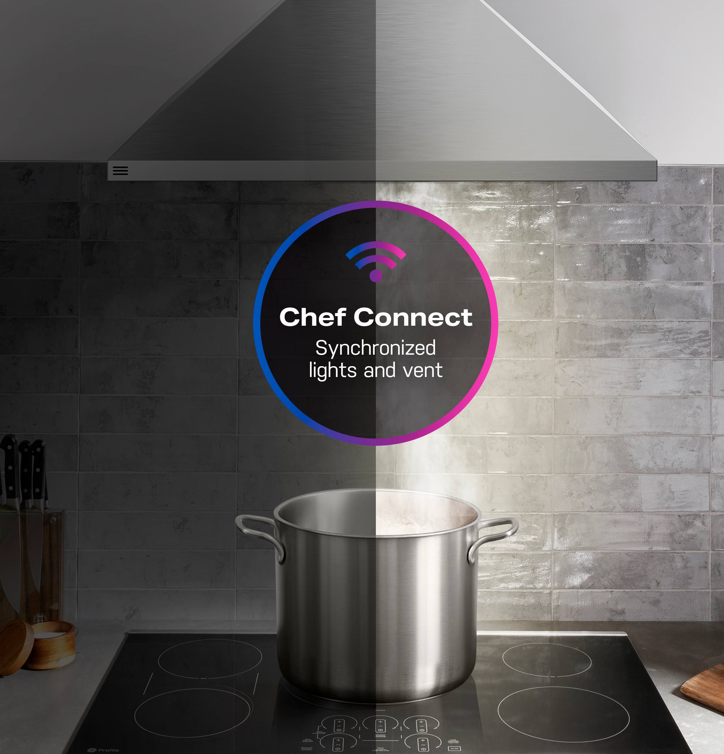 Chef Connect  
Synchronized lights and vent
