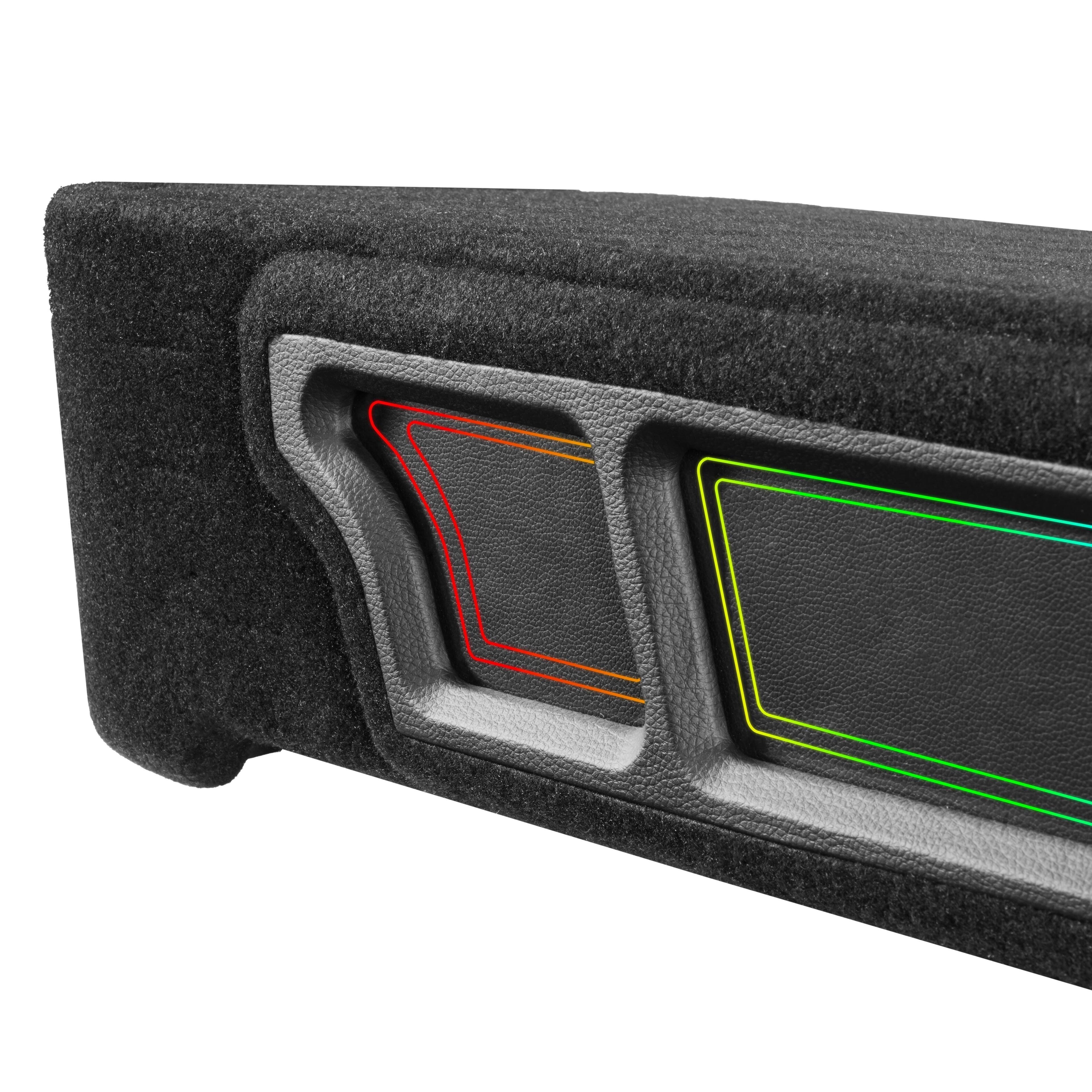 Alt View 2. NVX - 2009-Up Ford F-Series - 10in Sub Enclosure BE-FD-09F150SC-P210 Custom Fit Under-seat Dual Empty Ported Box.