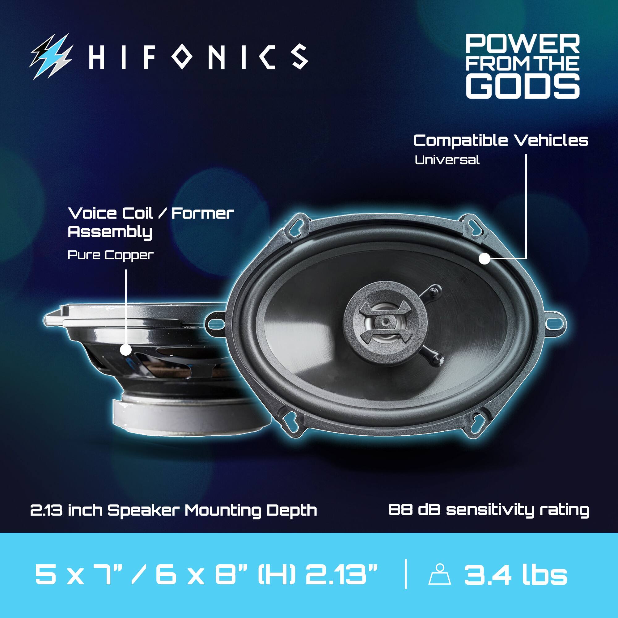 Hifonics Zeus ZS5768CX 5x7/6x8