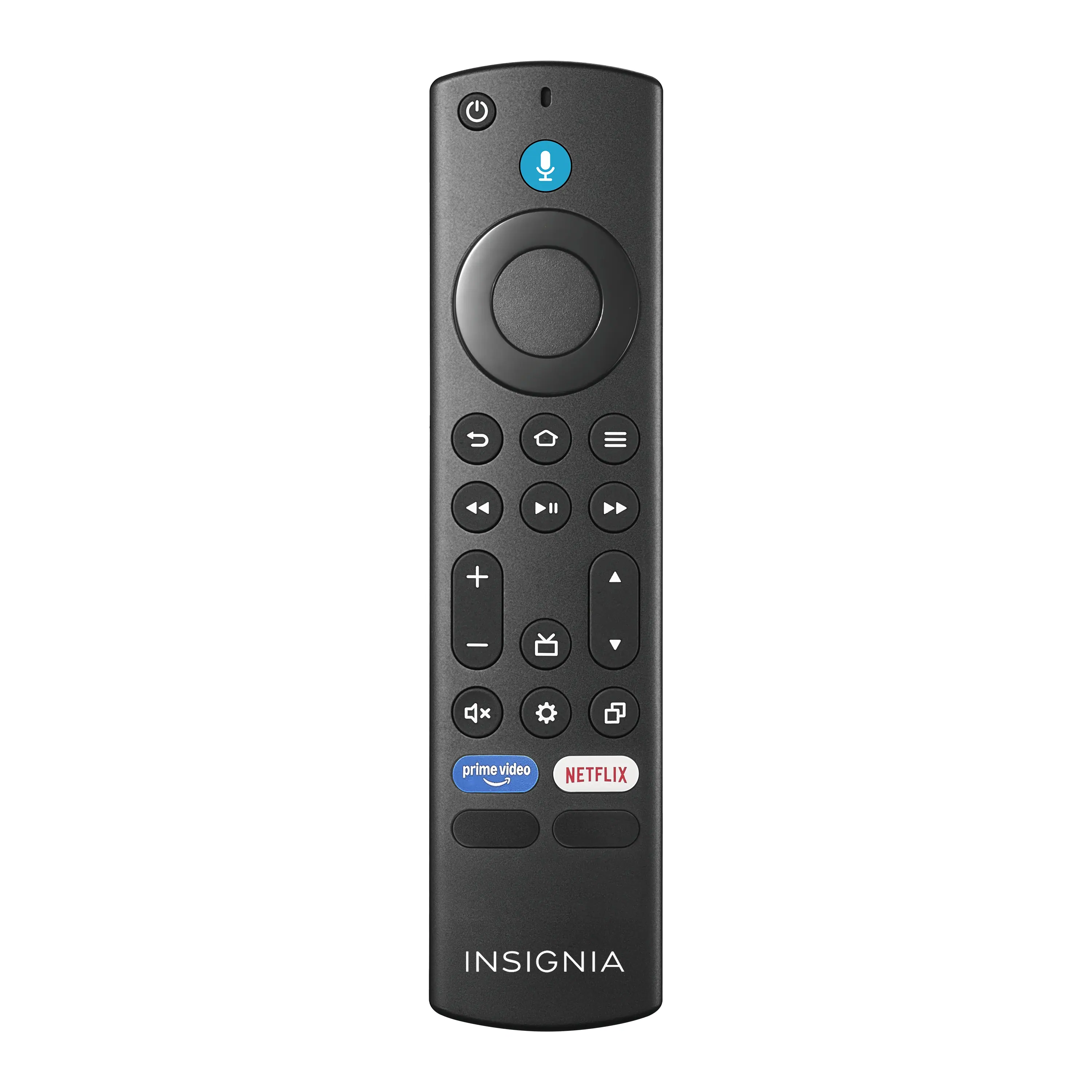 Insignia™ - Fire TV Replacement Remote for Insignia-Toshiba-Pioneer - Black