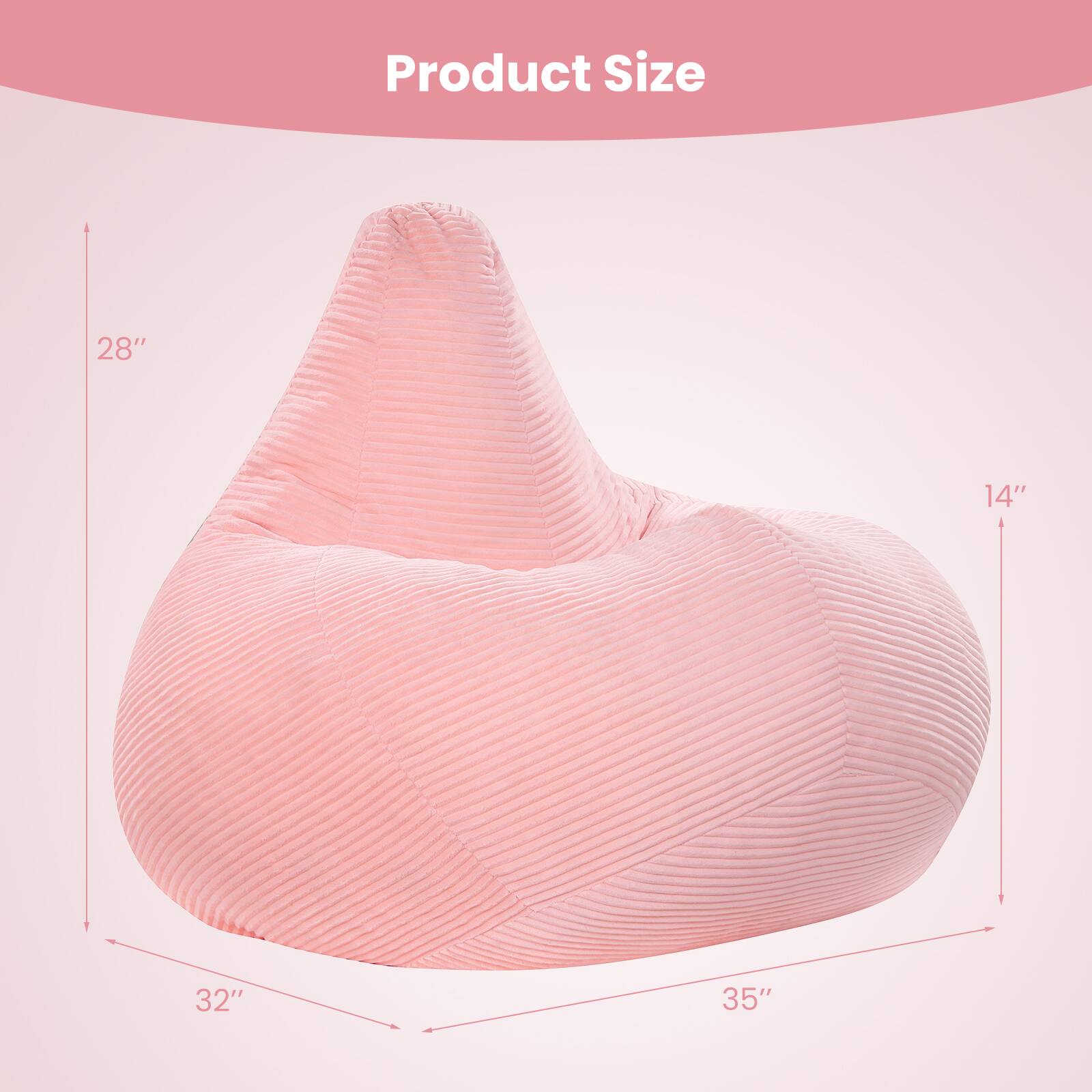 Product Size

28"  
14"  
32"  
35"