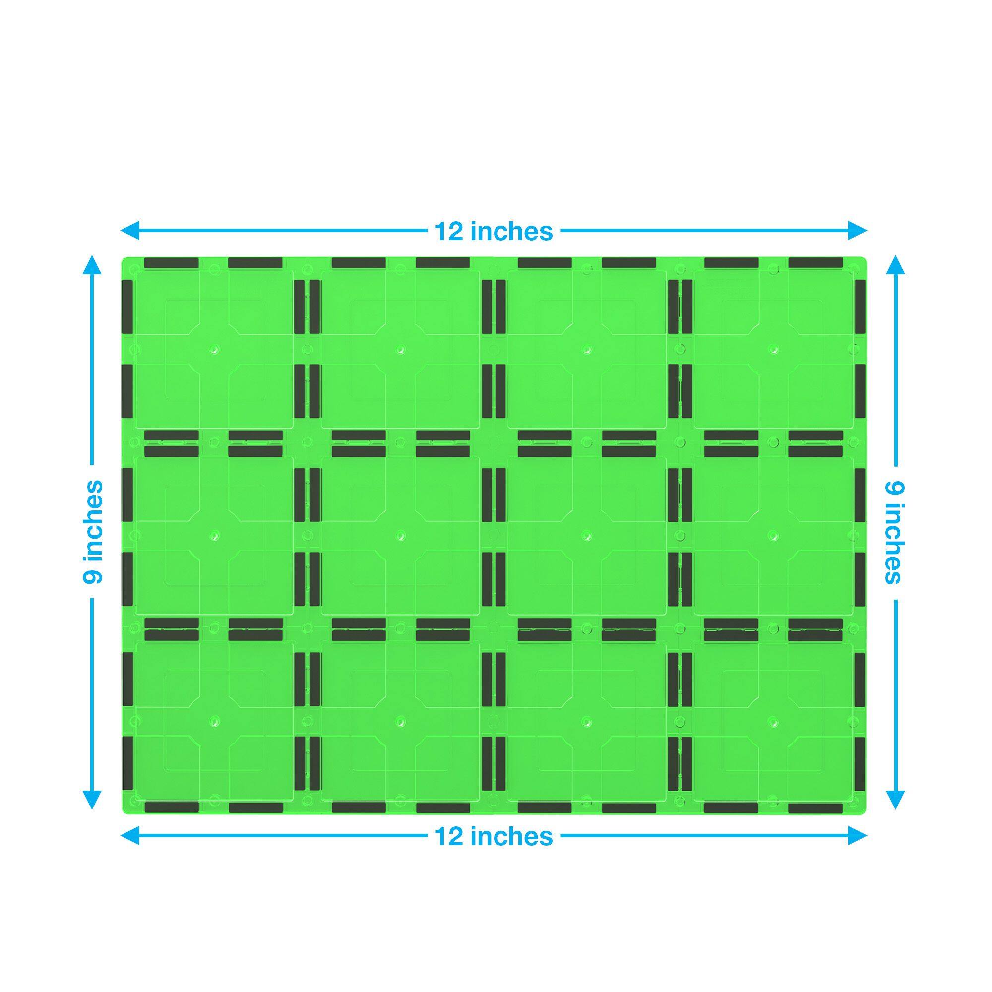 12 inches, 9 inches, 12 inches