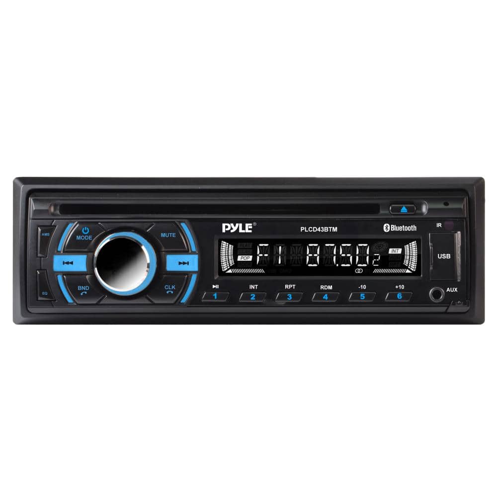 PylePro - Pyle PLCD43BTM Marine Single DIN Bluetooth In-Dash Detachable Face MP3 Stereo Receiver