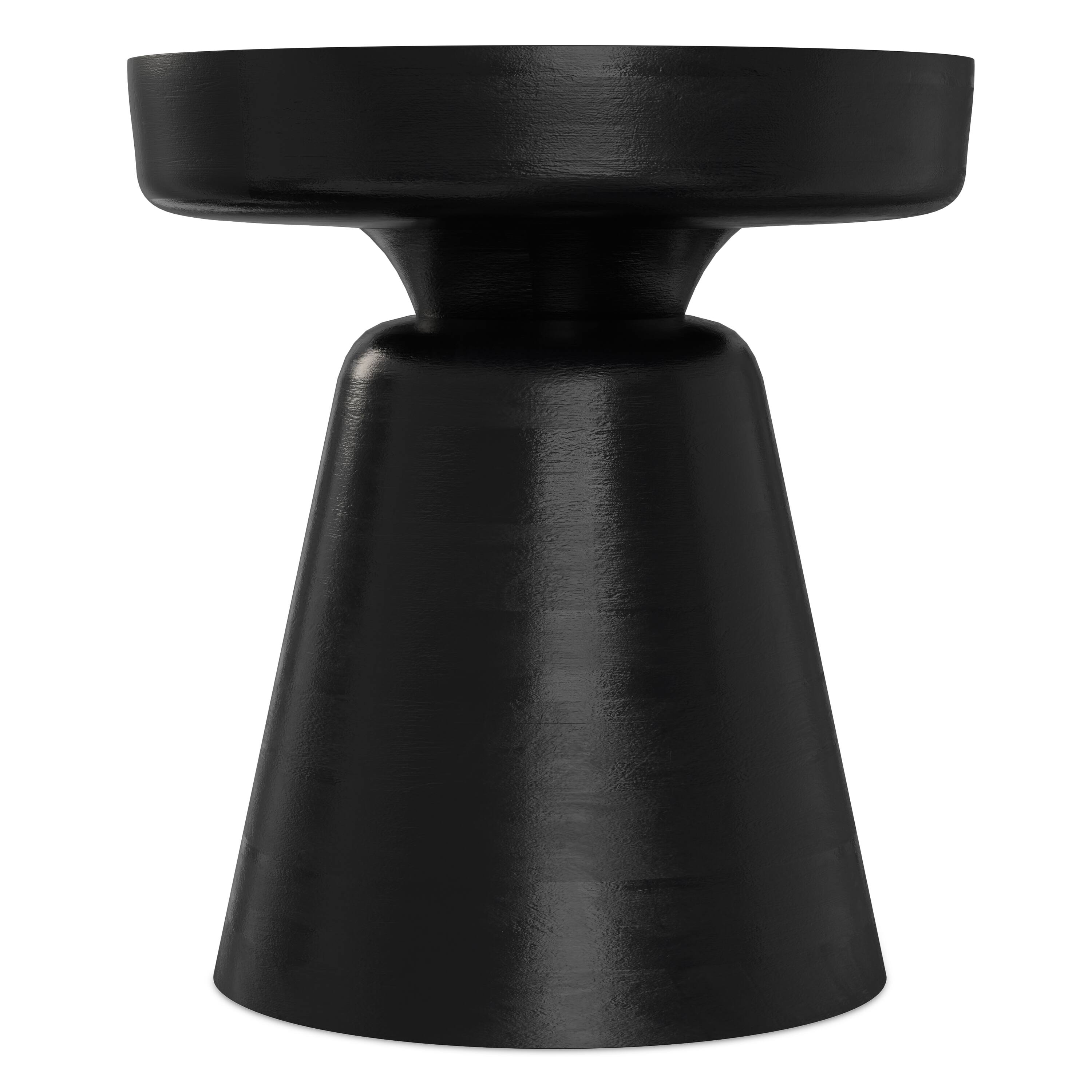 Left. Simpli Home - Robbie 16 inch Wide Solid Mango Wood Accent Table in Black - Black.