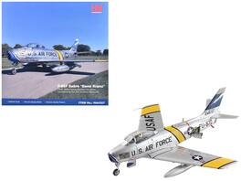 Hobby Master - North American F-86F Sabre 24872 Gene Kranz My Darling Marta 69th FBS EAA Aviation Museum USAF Air Power 1/72 - Silver, Yellow, Blue
