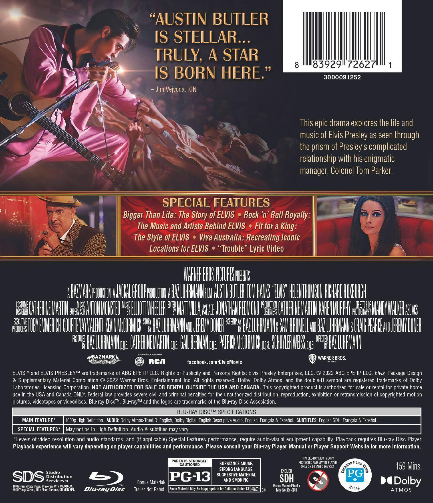 Back. Elvis (Blu-ray) [Blu-ray].