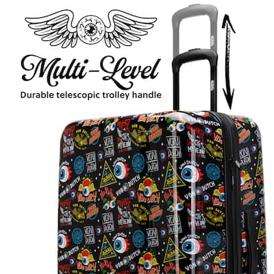 Von Dutch Jax Black 3 Piece Expandable Hardside Spinner Luggage Von Dutch Jax Black 3 Piece Expandable Hardside Spinner Luggage