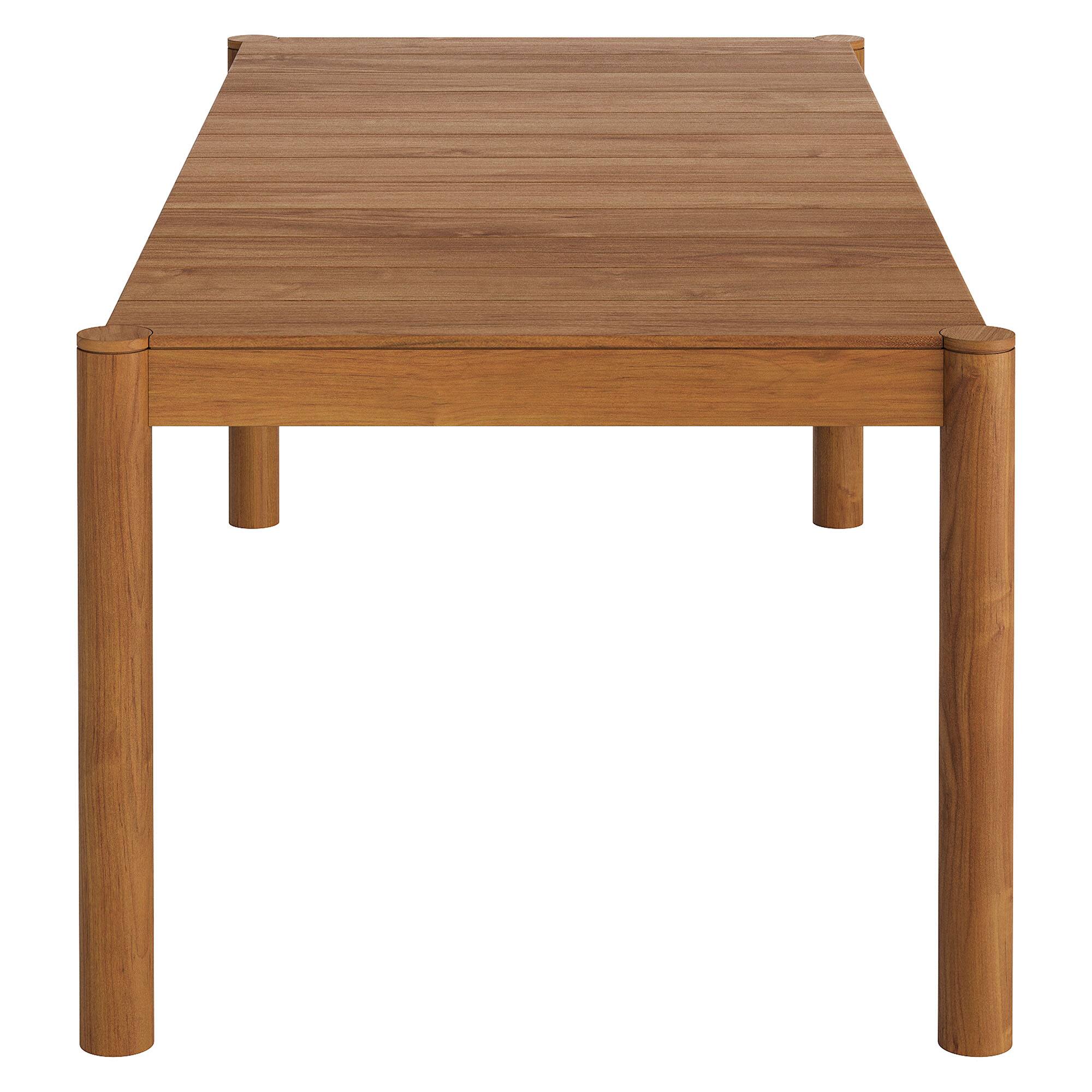 Alt View 2. Modway - Eleni 89-Inch Outdoor Patio Teak Wood Dining Table by Modway - Natural.