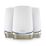 NETGEAR - Orbi 960 Series AXE11000 Quad-Band Mesh Wi-Fi 6E System (3-pack) - White