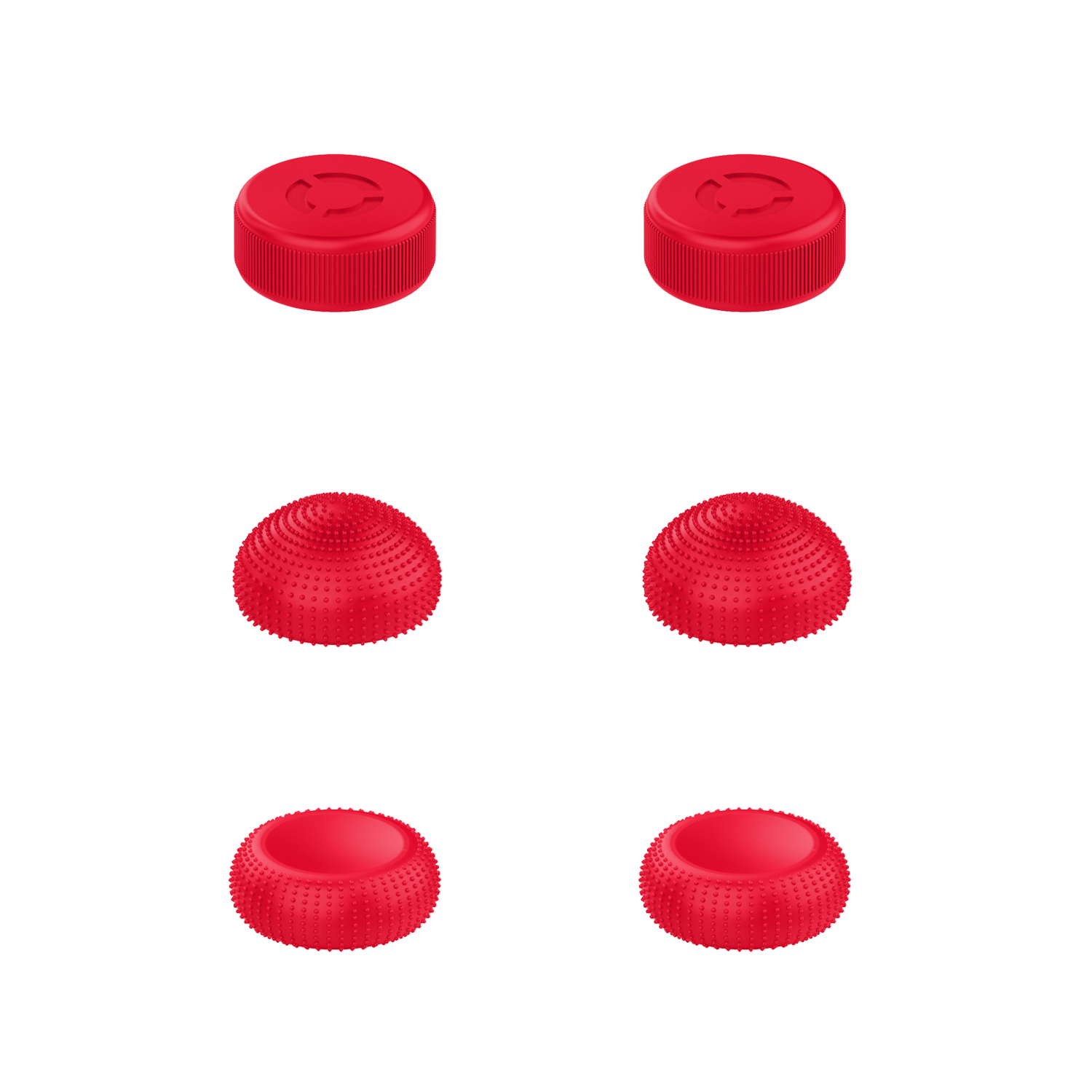 Left. Lenovo - Legion Go Joystick Caps - Lenovo Red.