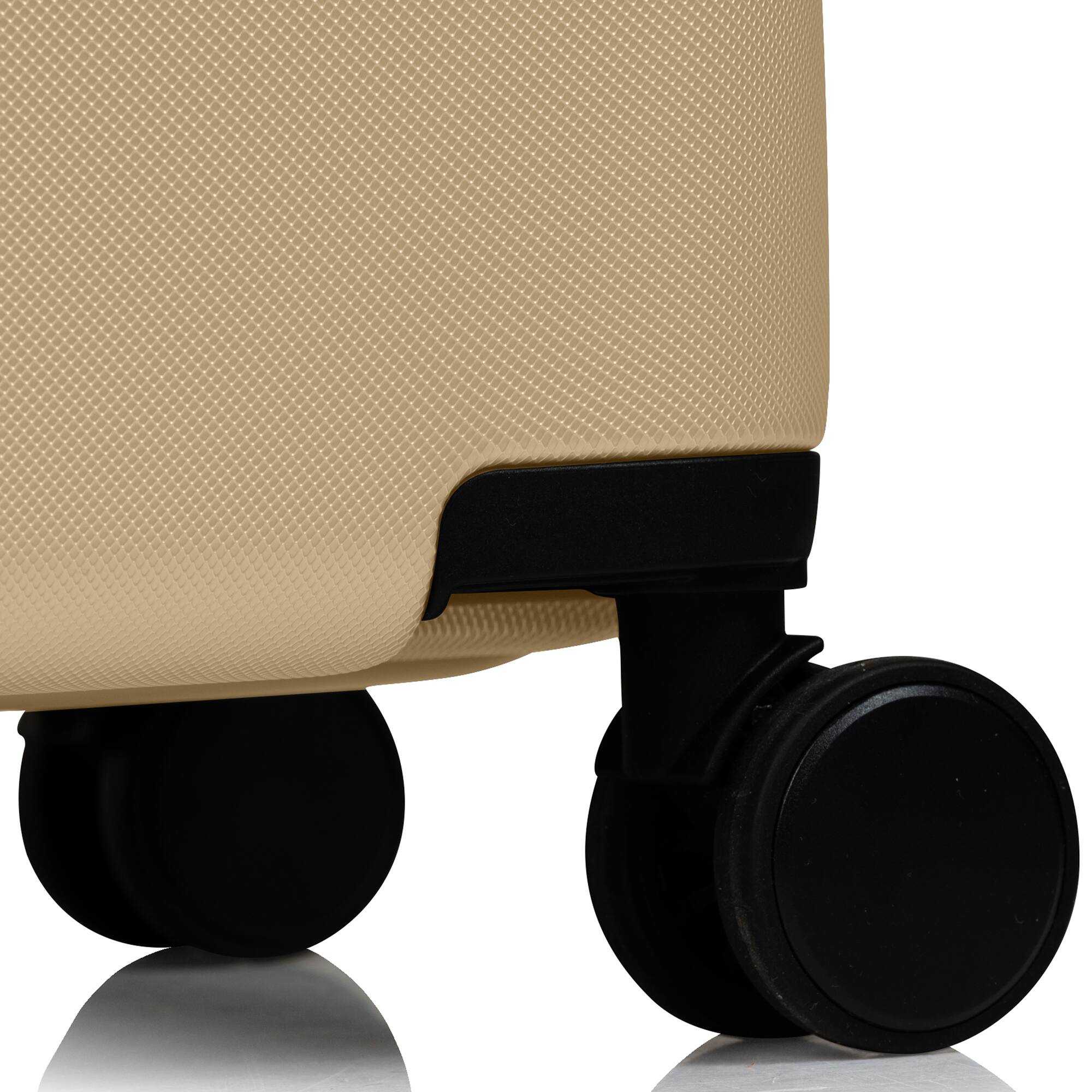 Alt View 1. Champs - Earth Collection - 3-piece Hardside Luggage set - Sand.