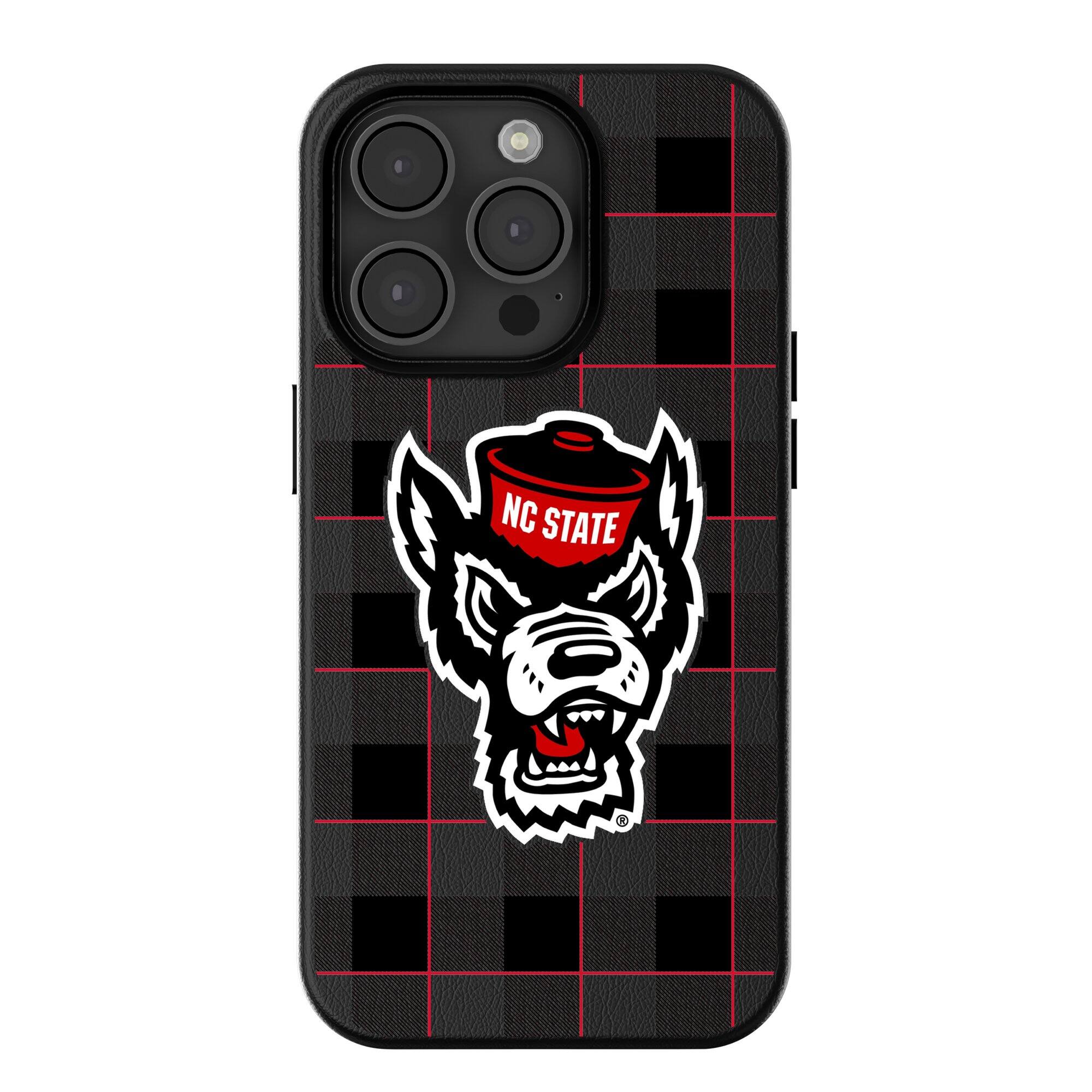 Keyscaper - NCAA - NC State Wolfpack Plaid Magnetic Bump iPhone Case - 16 Pro Max - Black price history on PriceWatchPro