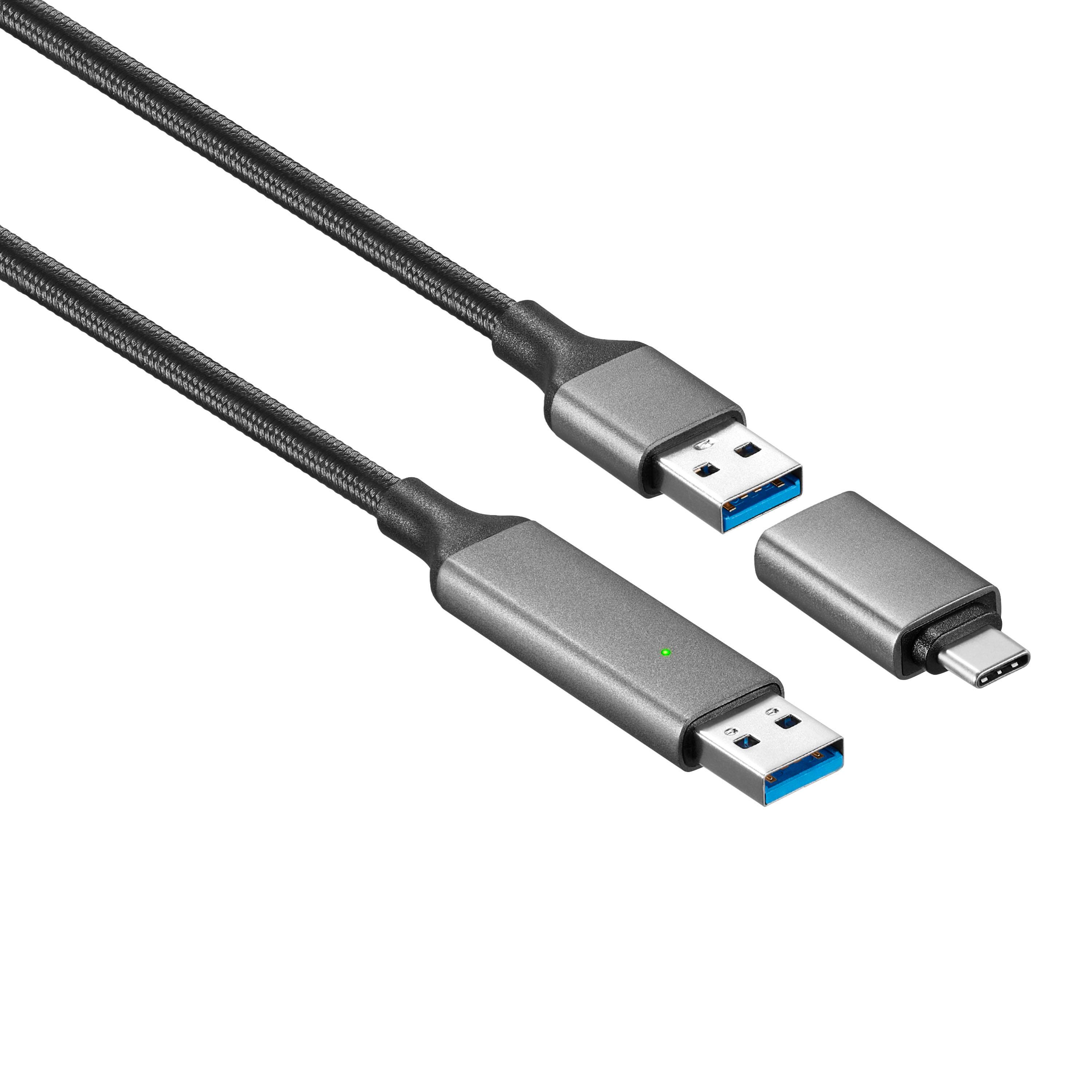 Alt View 13. Insignia™ - 6 ft. USB File Transfer Cable - Black.